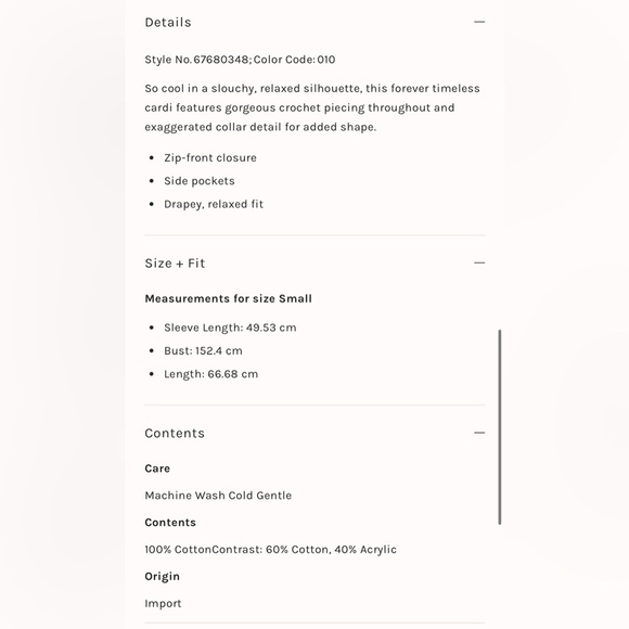 NWOT Free People Dune Bug Crochet Cardigan - Picture 15 of 15